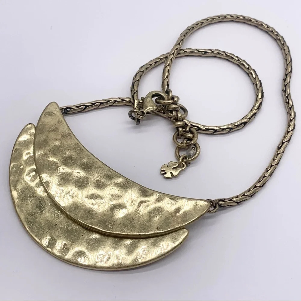 Chico’s Hammered Gold Necklace